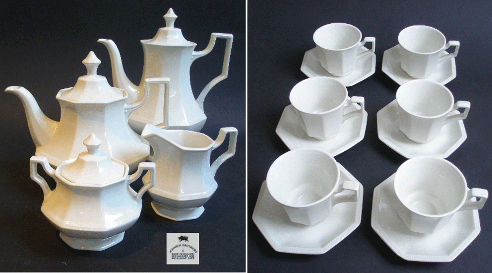 JOHNSON BROTHERS HERITAGE TEA AND COFFEE SET A Pretty Penny Antique