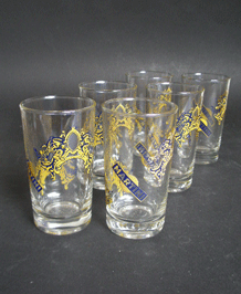 SET OF SIX 1960s MARTINI GLASSES