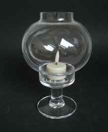 DARTINGTON GLASS VICTORIA CANDLELAMP ( FT382 ) DESIGNED BY FRANK THROWER IN 1985