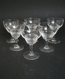 STUART CRYSTAL STRATFORD SHERRY / PORT GLASSES (x6)