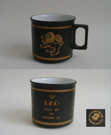 1970s HORNSEA VITRAMIC LEO BIRTHDAY MUG