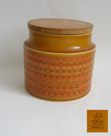  HORNSEA SAFFRON COFFEE STORAGE JAR