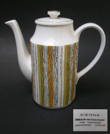                                                                                                                                                                                             MIDWINTER SIENNA COFFEE POT DESIGNED BY JESSIE TAIT