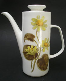 J & G MEAKIN WOODLAND COFFEE POT DESIGNED BY JESSIE TAIT