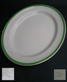 SOLIAN WARE QUEENS GREEN ( SIMPSONS OF COBRIDGE)  LARGE SERVING PLATTER