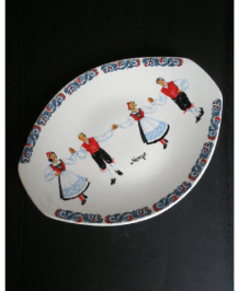   FIGGJO FLINT NORGE HARDANGER DANCERS PLATE