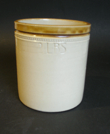 VINTAGE STONEWARE 2LBS MARMALADE JAR