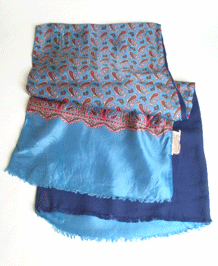 VINTAGE ACETATE TWILL SCARF MADE IN MACCLESFIELD