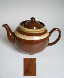 VINTAGE (ALB) ALCOCK LINDLEY & BLOORE TWO PINT BROWN BETTY TEAPOT