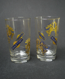 PAIR OF 1960s STRAIGHT MARTINI GLASSES