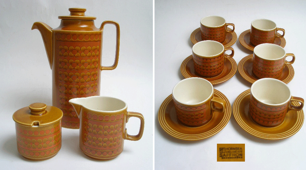 HORNSEA SAFFRON COFFEE SET DESIGNED BY JOHN CLAPPISON A Pretty Penny