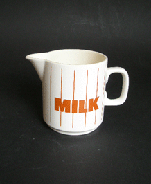HORNSEA BROWN STRIPE MILK / CREAM JUG