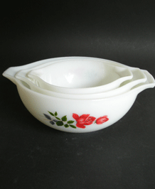 JUNE ROSE NESTING MIX AND POUR CINDERELLA BOWLS (x3 )