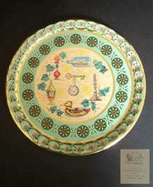 VINTAGE BARET WARE COCKTAIL TRAY IN LANCASTER DESIGN