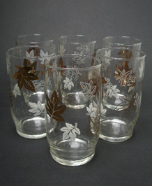 RAVENHEAD GLASSES -MAPLE - DESIGNED BY ALEXANDER H. WILLIAMSON  X 6