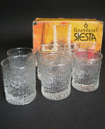 RAVENHEAD SIESTA 14cl  TUMBLERS IN ORIGINAL BOX (x6)