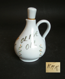   BUCHAN POTTERY OLIVE OIL BOTTLE
