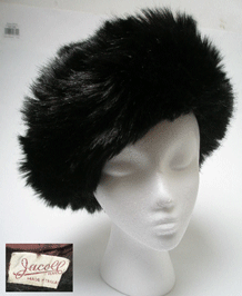 VINTAGE JACOLL FAUX FUR HAT