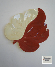 CARLTON WARE TWO TONE LEAF PLATE