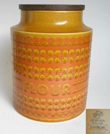 HORNSEA SAFFRON FLOUR STORAGE JAR