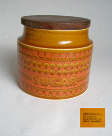 HORNSEA SAFFRON SUGAR STORAGE JAR