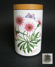                                      PORTMEIRION BOTANIC GARDEN GAZANIA RINGENS (TREASURE FLOWER) STORAGE JAR