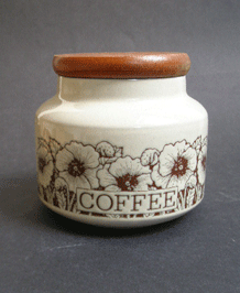 HORNSEA POTTERY CORNROSE COFFEE STORAGE JAR