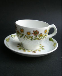VINTAGE ALFRED MEAKIN  IRONSTONE CUP AND SAUCER