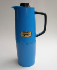 VINTAGE BLUE THERMOS FLASK