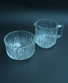 RAVENHEAD ' WHITE FIRE ' MILK/ CREAM & SUGAR DESIGNED BY JOHN CLAPPISON