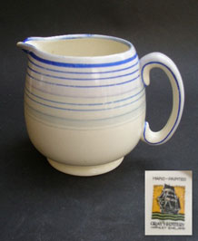   GRAY'S POTTERY HAND-PAINTED JUG