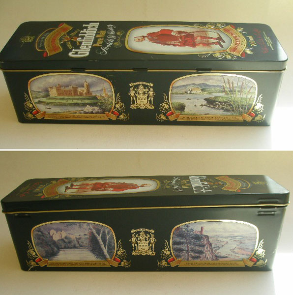 GLENFIDDICH CLAN STEWART WHISKY TIN A Pretty Penny Antique, Vintage