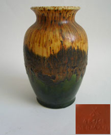 DUMLER & BREIDEN GERMAN FAT LAVA VASE