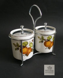 MIDWINTER STYLECRAFT ORANGES AND LEMONS CONSERVE POTS IN STAND