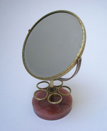 VINTAGE LIPSTICK STAND / HOLDER WITH MIRROR