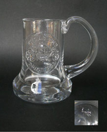  1978 DARTINGTON GLASS COMMEMORATIVE TANKARD (FT1) ' CORONATION' DESIGNED BY FRANK THROWER