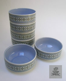 HORNSEA TAPESTRY BOWLS X 6